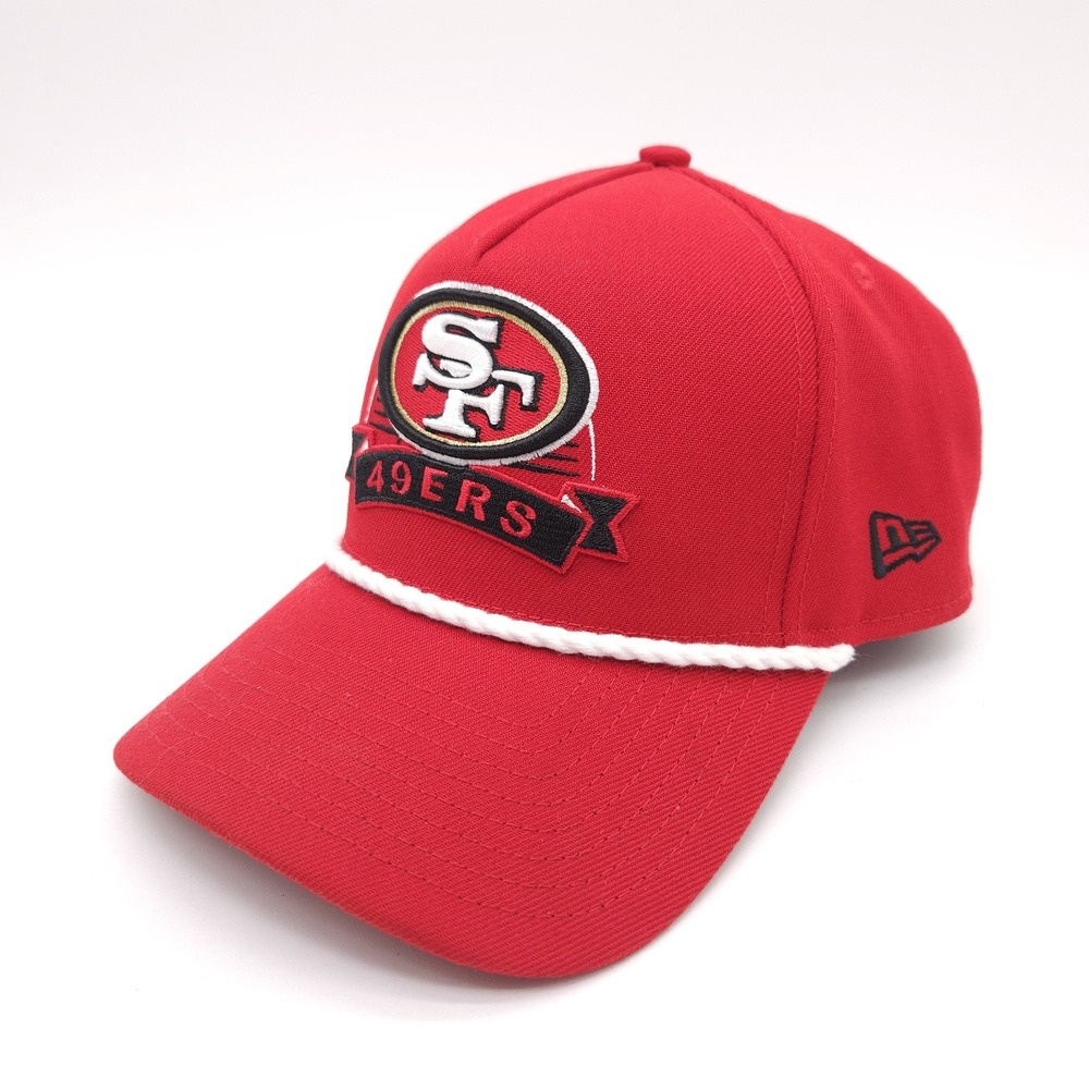 San Francisco 49ers New Era 9Forty Snapback Rope Hat Red Patch Ball Cap NFL‎